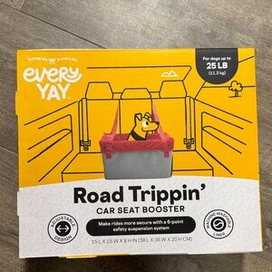 Road Trippin' Car Seat Booster - Gray and Red